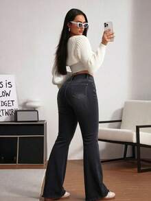 Women Jeans - Black - View 5