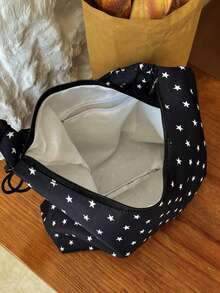 2026新款波點托特肩背包，可愛小眾休閒大容量手提包 - 黑色 - 查看 11