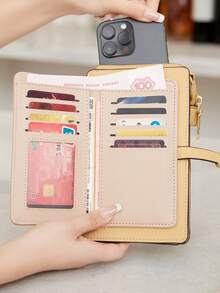 FOREVER MIYIN Dompet Ponsel Layar Sentuh Wanita, Tas Selempang, Kapasitas Besar, Banyak Slot Kartu, Dompet Resleting dengan Jendela ID & Tali yang Dapat Diatur untuk Perjalanan Sehari-hari - MultiWarna - View 6