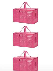 1/3pcs Large Capacity Thickened Heavy Duty Moving Bags, Moving Supplies Storage Containers, Moving Essentials With Reinforced Handles, Wear-Resistant Waterproof Foldable Clothes Storage Boxes, Large Size Blanket Toy Shoe Storage Bins, College Dorm Essential Storage Items, Underbed Storage Space - Multicolor - View 9