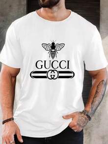 Men's Pure Cotton Short Sleeve T-Shirt Casual Breathable Soft Summer Basic Everyday Wear Round Neck Tee - 白色 - 查看 1