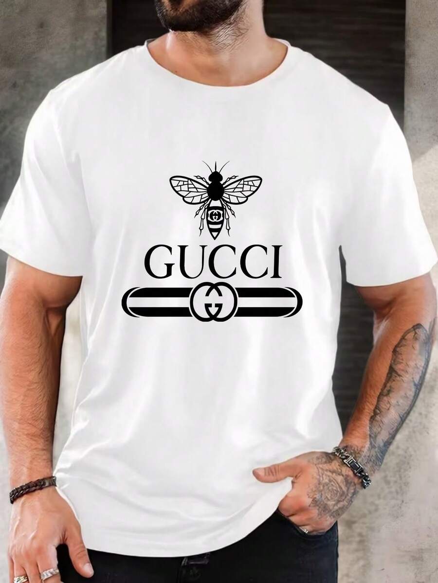 Men's Pure Cotton Short Sleeve T-Shirt Casual Breathable Soft Summer Basic Everyday Wear Round Neck Tee - 白色 - 查看 1