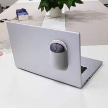 Wireless Grey Mouse Holder For Laptop, Mouse Travel Protective Case, Adhesive Mouse Pouch For Laptop Computer Office (Self-Adhesive Mouse Storage Bag, Laptop Back Pocket, No-Trace Elastic Lycra Mouse Bag) - View 4