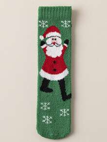 1/3/5 Pairs Christmas Socks Mid-Calf Thickened Coral Fleece Socks For Men And Women, Christmas Gift Socks, Winter Sleep Floor Socks, Couple Socks - Multicolor - View 26