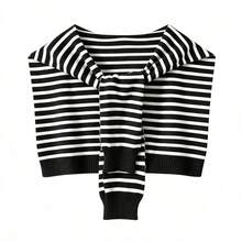 1pc Women's Knitted Shawl, Lightweight Summer Shoulder Wrap, Can Be Paired With Dresses And Accessories - Multicolor - View 17