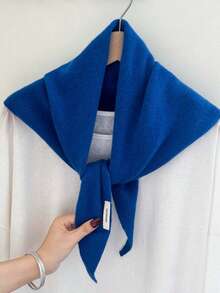 Pure Wool Triangle Scarf, Versatile And Warm, Suitable For Winter Wear, Can Be Used As A Headscarf, Also A Multi-Functional Gift With Fashion Sense. - Multicolor - View 1