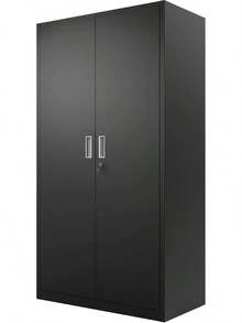 Lockable Heavy‑Duty Freestanding Storage Locker Cabinet, Multi‑Compartment Organizer With Adjustable Shelves, Versatile Furniture For Multi‑Scenario Indoor Decoration - 36"H - View 10