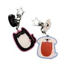2026 New Mini Cat & Dog 1-Inch Photo Card Acrylic Pendant Keychain, Cute Photo Storage Hanging Decor, Gift For Friends & Besties, Holiday Birthday Collectible Gift - Multicolor - View 3