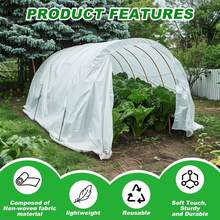 31pcs White Garden Shade Cloth, Thickened Non-Woven Fabric Cover, Reflective Shade Cloth, Protects Outdoor Plants And Vegetables From Direct Sunlight, Suitable For Outdoor, Garden, Lawn, Yard - A - View 10