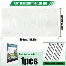 31pcs White Garden Shade Cloth, Thickened Non-Woven Fabric Cover, Reflective Shade Cloth, Protects Outdoor Plants And Vegetables From Direct Sunlight, Suitable For Outdoor, Garden, Lawn, Yard - A - View 11