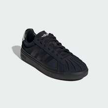 Adidas Street Talk Men's Black Solid Color Comfortable Versatile Street Style Sneakers - Black - View 5