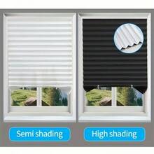 1 Adjustable-Size Pleated Sun Blind – Removable Curtain – Suitable For Bedrooms, Living Rooms, Offices And Other Spaces – Provides Sun Protection In Spring And Summer And Indoor Shading – Minimalist Design, Easy To Trim, Ensures Privacy - Multicolor - View 3