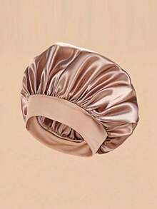 3pcs/2pcs/1pc Luxury Silk Satin Sleep Cap Hair Bonnet, Solid Color Shower Cap, Elastic Sleeping Cap, Lightweight Hair Protection Cap, Suitable For Comfortable Overnight Wear, Also For Hair Care And Showering, Soft Fit To Scalp, Protects Hair | Satin Cap | Smooth Satin - View 9