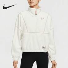 Nike Asli Baru Jaket Fleece Wanita Model Setengah Resleting HV8465-133 - HV8465-133 - View 12