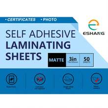 Matte Self-Adhesive Laminating Film, Transparent Vinyl Clear Overlay Sticker Paper For Document Protection - MATTE - View 2