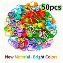 120pcs/Box Crochet Stitch Markers With Storage Box, Suitable For Knitting, Crochet And Sewing Crafts (10 Random Colors) - Multicolor - View 14