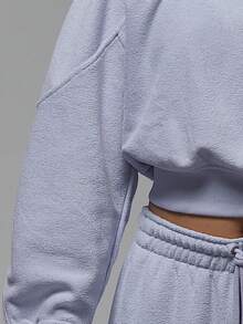 Nike Genuine JORDAN Women's Stand Collar Short Loose Pullover Sweatshirt HV0327-057 - HV0327-057 - View 5