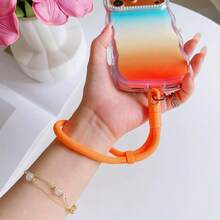 1pc Creative Rotating Head Phone Lanyard, Premium Adjustable Wrist Strap With Lock, Anti-Theft Security Phone Chain, With Clip For Phone Case Anti-Loss Hanging Rope, Unisex - Multicolor 2 - View 2