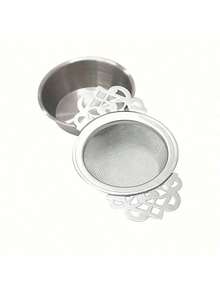 2pcs/Set Stainless Steel Tea Infuser With Drip Tray, Loose Leaf Tea Strainer, Tea Filter Bowl, Fine Mesh Tea Infuser, Suitable For Loose Tea, Ideal For Restaurant, Office, Home And Dorm, Convenient And Clean - Multicolor - View 14