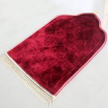 1pc Solid‑Color Arch‑Shaped Prayer Mat, Fleece Thickened Worship Rug, Ramadan Festival Gift For Daily Worship - Multicolor - View 9
