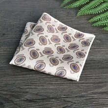 1 buah/6 buah Sapu Tangan Lipat Pria, Aksesori Jas 23*23cm Sapu Tangan Saku Jacquard Besar Baru, Aksesori Pakaian Pria untuk Pesta Malam, Motif Bunga, Dapat Dicuci dan Digunakan Kembali, Dekorasi Portabel, Warna Acak - MultiWarna - View 9