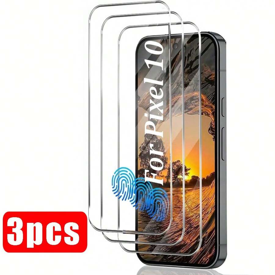 3pcs/Pack, Screen Protector, Compatible With Google Pixel 10/ 10 Pro XL//10 Pro/10A/11/11 Pro/11 Pro XL Tempered Glass Screen Protector, Anti-Scratch, High Definition Transparent, Compatible With Phone Case, Restore High Definition Image Quality, Anti-Scratch, Durable, 3D Stereo, Elegant Appearance, Easy To Install