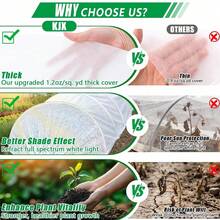 31pcs White Garden Shade Cloth, Thickened Non-Woven Fabric Cover, Reflective Shade Cloth, Protects Outdoor Plants And Vegetables From Direct Sunlight, Suitable For Outdoor, Garden, Lawn, Yard - A - View 7