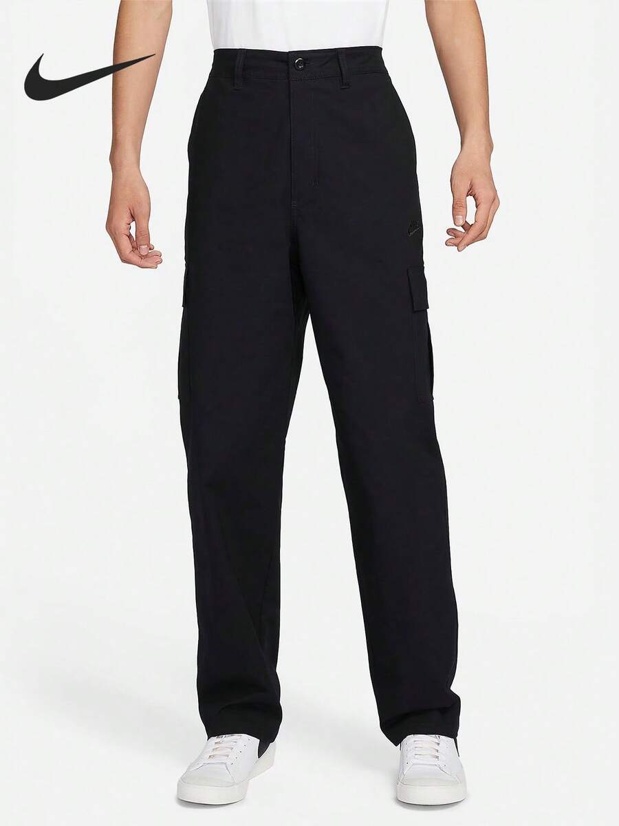 Nike Authentic 2024 New Men's Woven Straight Leg Casual Cargo Pants FZ5766-010 - FZ5766-010 - View 1