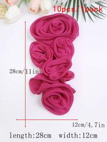 New Multi-Color 3D Hand-Rolled Pleated Corsage DIY Clothing Accessories, Suitable For Wedding Dress, Dance Skirt, And Other Decorations - Multicolor - View 50
