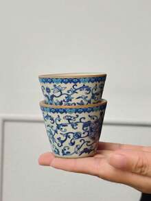 1/2/4/6 buah Cangkir Teh Keramik Motif Cabang Berjalin, Cangkir Teh untuk Tamu di Rumah, Cangkir Teh Kung Fu, Cangkir untuk Mencicipi Teh, Cangkir Teh Hitam, Cangkir Espresso, Cangkir Hadiah, Cocok untuk Semua Musim - MultiWarna - View 9