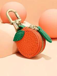 Cute Fruit Wallet, PU Leather Small Wallet, Summer Fruit Shaped Bag Hanging Wallet, Holiday Gift Blueberry Keychain Fruit Shaped Wallet - Multicolor - View 8