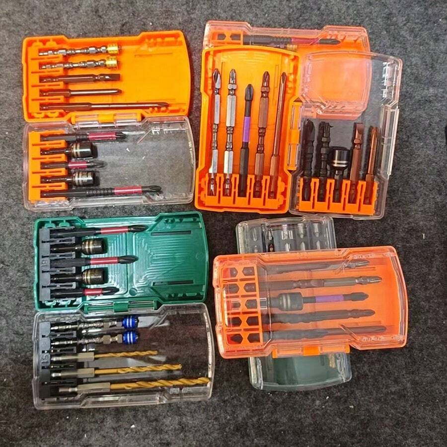 10pcs Magnetic Screwdriver Bit Set, High Hardness Anti-Slip Drill Bits, Suitable For Impact Drill Electric Screwdriver Repair Tools - Tool - View 1