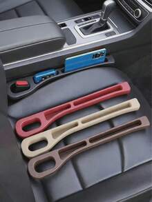 2PCS Car Seat Gap Filler Storage Box, Upgraded 2 In 1 Anti-Drop Anti-Leak Dual Slot Crevice Organizer, Holds Phone Keys Cards Coins, Reduce Friction Noise, Universal Auto Interior Storage Accessory, Ideal Holiday Gift & Road Trip Essential - Multicolor - View 2