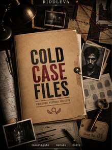 لعبة ألغاز RIDDLEVA Cold Case Unsolved Mystery، لعبة تحقيق جنائي استنتاجية غامرة، ملفات قضية للتحقيق والبحث عن الأدلة، لعبة طاولة تفاعلية مشوقة للحفلات، مناسبة للمبتدئين - متعدد الألوان - مشاهدة 8