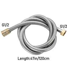Tatukiko Shower Hose Brass Connector Shower Pipe Bathroom Toilet Encrypted Water Inlet Flexible Hose Extension Pipe Universal Accessory - Brass Interface - View 3