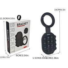 Small Suction Cup Magnetic Phone Holder, Multi-Functional Outdoor Travel Photography Double-Sided Magnetic Foldable Phone Stand, Round Silicone Suction Cup Firmly Adheres To Phone Case Universal Portable Bracket, Foldable Rotating 3-In-1 Multi-Function Phone Support Stand, Suitable For Travel And Outdoor Photography. The Stand Features A Double-Sided Magnetic Design, Convenient For Folding And Storage, Easy To Use. Suitable For Office, Kitchen, Bedroom, Bathroom, Outdoor - Multicolor - View 3