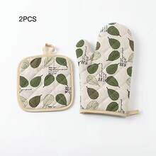 Strawberry Pattern Thickened Kitchen Cooking Microwave Oven Mitts And Heat-Resistant Pads Set, Suitable For Daily Home Kitchen Restaurant Oven, 2pcs/4pcs - View 13