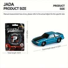 Jada Toys Fast & Furious Nano Holly-Wood Rides Mini Die-Cast Vehicle, Random Style Movie Racing Car Model, Street Racing Inspired Collectible Vehicle, Car Display Ornament, Sports Car Collection Toy, Gift Idea For Fans And Car Lovers - Random 1 Pack - View 6