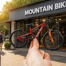 1 pieza Nuevo modelo de bicicleta de aleación de metal, bicicleta de montaña simulada, bicicleta, bicicleta de carretera, juguete decorativo de exhibición, regalo - Multicolor - Ver 21