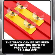 Flexible Tracks 13ft Flexible Racing Track Kids Toy DIY Racing Track Set, Includes 1/64 Rebound Car, Rollable Portable Track With Strong Suction Cups, Great Gift Toy For Boys And Girls Aged 3 And Up - Multicolor - View 5