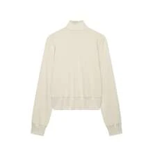 DEEKA Autumn New Women's European And American Style Fashion Minimalist Versatile Knot Button Sweatshirt Jacket - Beige - View 5
