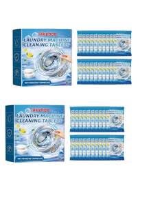 Jakehoe 12pcs Powerful Washing Machine Cleaner Tablets - 3-In-1 Deep Descaling, Thoroughly Removes Limescale. Keeps Your Washer Drum/Agitator Fresh And Smooth. Bathroom Decor And Accessories, Laundry Detergent, Cleaning Supplies - Powdery - View 13