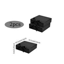 10pcs Black Gift Boxes With Lids, Groomsman Proposal Boxes, Luxury Black Gift Boxes With Ribbons, Suitable For Weddings, Birthdays, Parties, Graduations, Valentine's Day, Back To School And Other Occasions - Black - View 13