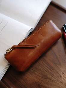 Dompet Resleting Premium, Tas Penyimpanan Portabel untuk Pelajar, Organizer Kuas Makeup Kecil - Beraneka warna - View 9