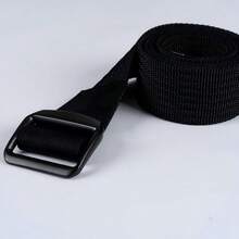 1pc Solid Color Casual Vintage Street Workplace Polyester (Polyester) Men's Belt All Season Woven - Black - View 8