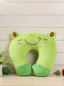 U-Shaped Pillow, Cute Cartoon Animal Pattern, Memory Foam Neck Support, Soft And Comfortable Travel Pillow Accessory, Suitable For Home, Airplane Or Car Use - A - View 5