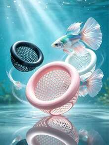 Floating Betta Fish Skin, Betta Or Shrimp Feeder, Cave & Hammock, Small Fish Feeding Ring, Aquarium Hidden Feeding Decoration Accessory - Happy Aquarium - View 2