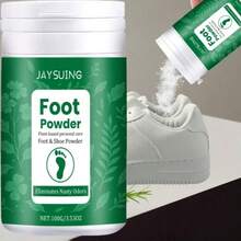 JAYSUING 100g Bedak Penghilang Bau Kaki dan Sepatu, Diperkaya dengan Vitamin E dan Rosemary, Menghilangkan Bau, Formula Penyerap Keringat Rendah Alergi, Cocok untuk Semua Jenis Kulit, Menjaga Kaki Tetap Segar, Bedak Penghilang Bau - lainnya - View 1