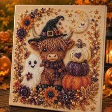 Halloween Handmade DIY Diamond Painting New Halloween Pearl Sticker Creative Rhinestone Decor Painting Slow Rebound Butter Stick Cute Highly Attractive Squeeze Toy - Multicolor - View 7