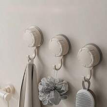 3pcs Strong Suction Cup Hooks, Suitable For Bathroom And Bedroom Organization - Sturdy And Stable, No Drilling Required, Easy Installation, Large Load Capacity, Multi-Functional Wall Storage Hooks, 3pcs Strong Suction Cup Hooks - - Hook - View 9